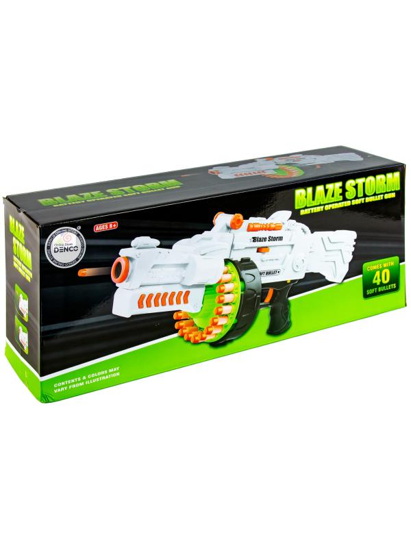 Детский бластер-пулемет Zecong Toys «Blaze Storm» с мягкими пулями / 7019