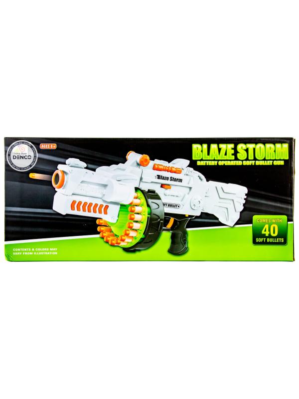 Детский бластер-пулемет Zecong Toys «Blaze Storm» с мягкими пулями / 7019
