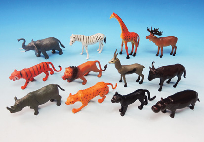 Фигурки животных «Дикие животные» H605 Wild Animals 8-10 см. / 12 шт.