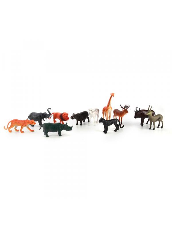 Фигурки животных «Дикие животные» H605 Wild Animals 8-10 см. / 12 шт.