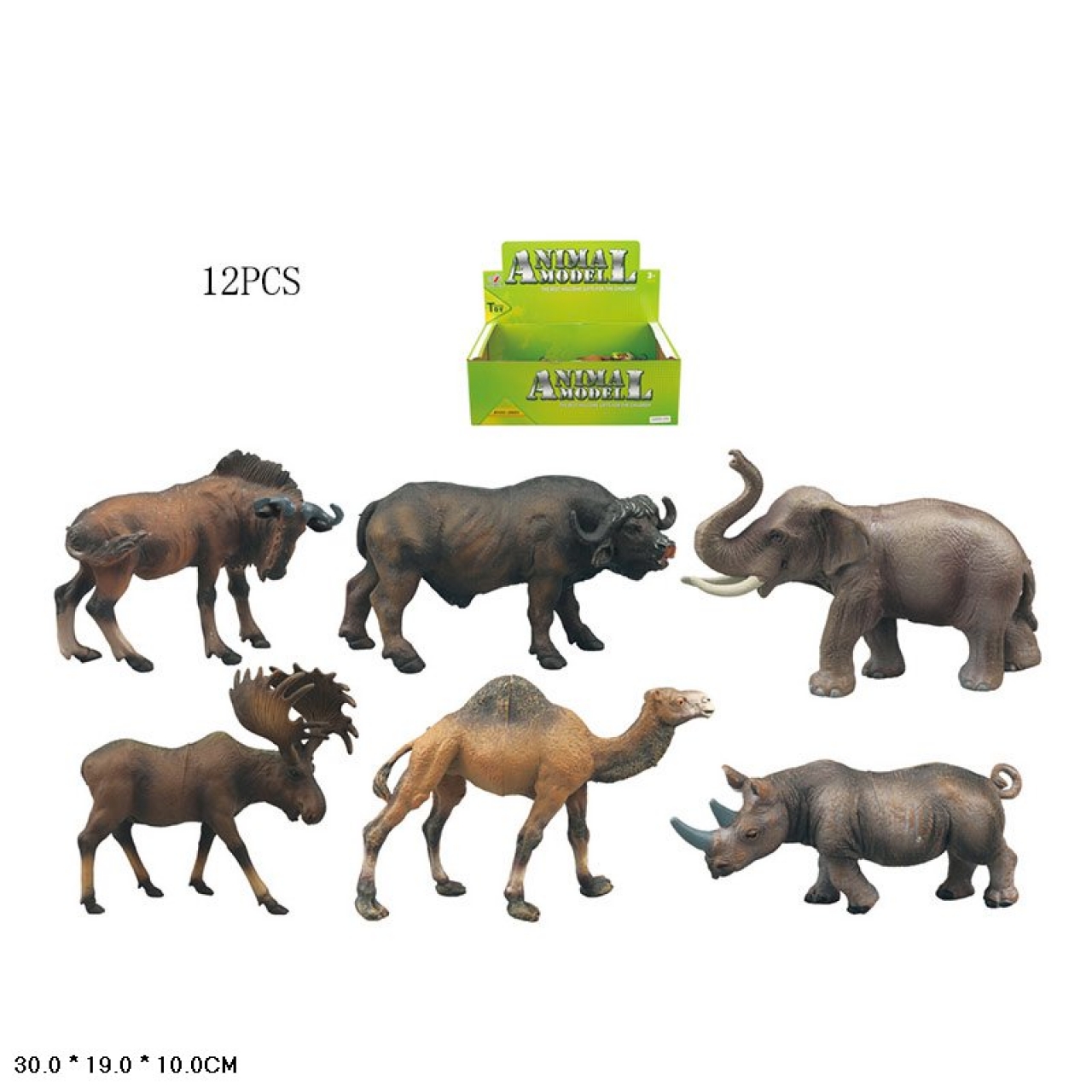 Набор разнообразных диких животных Q9899-229 / 12 шт.