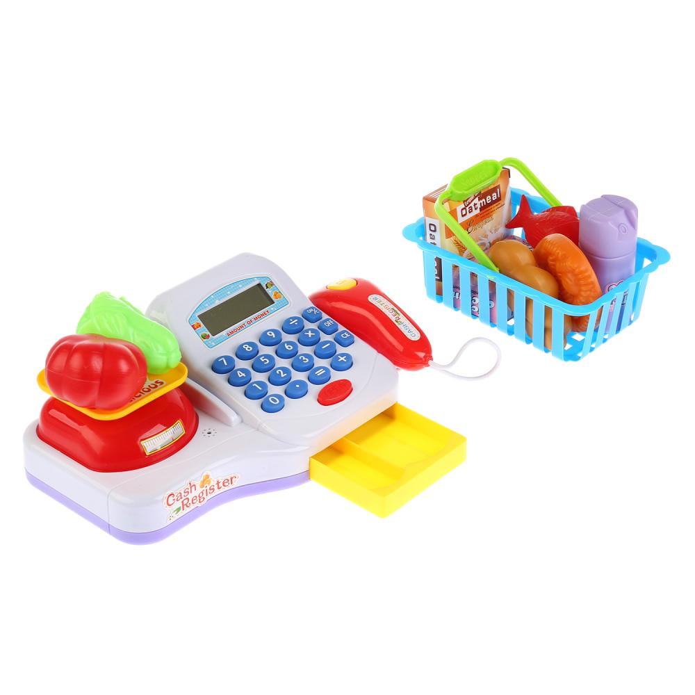 Игровой набор «Кассовый аппарат» с аксессуарами, звуковыми и световыми эффектами / LS820A19-1