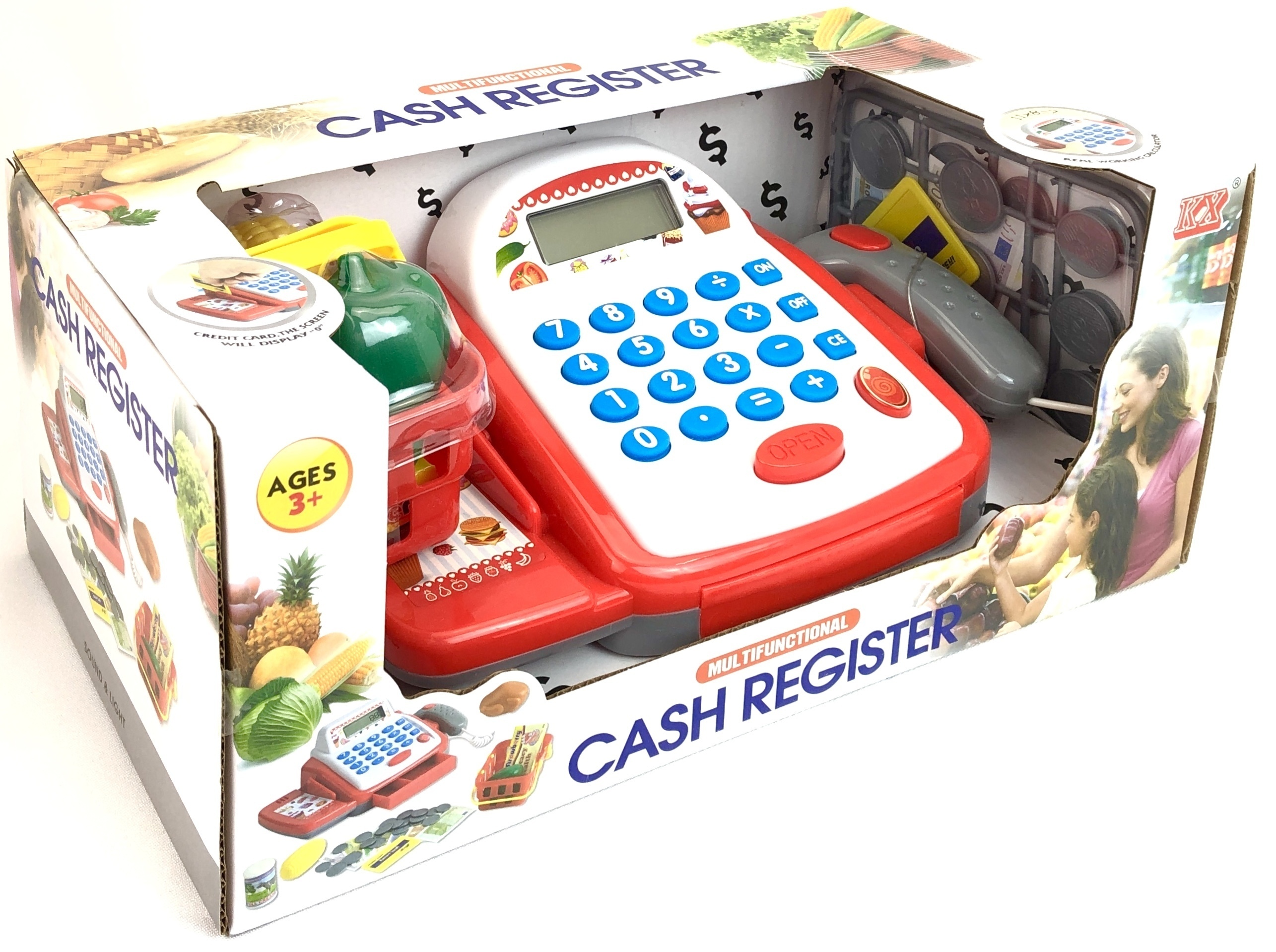 Игровой набор «Кассовый аппарат» с аксессуарами, звуковыми и световыми эффектами / LS820A19-1