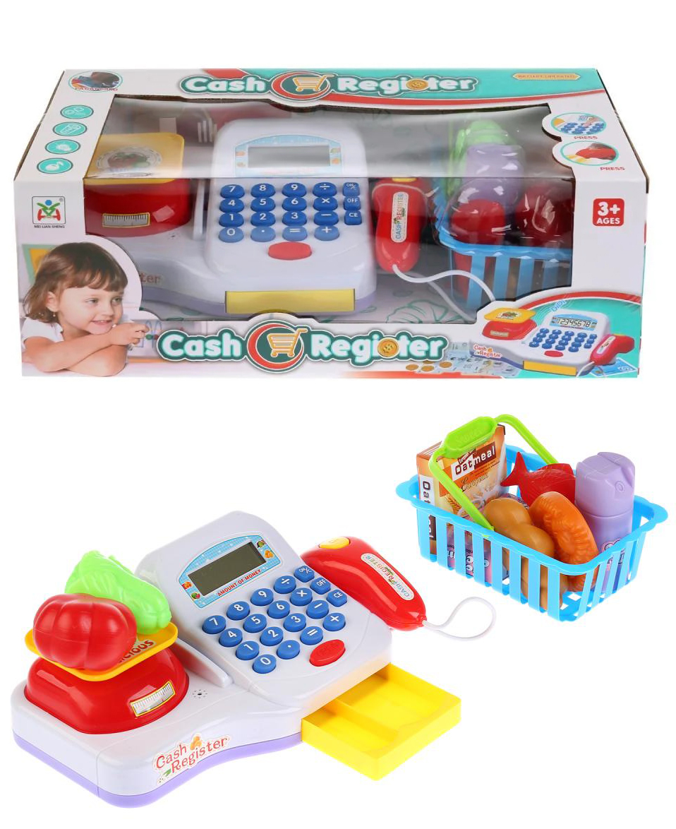 Игровой набор «Кассовый аппарат» с аксессуарами, звуковыми и световыми эффектами / LS820A19-1