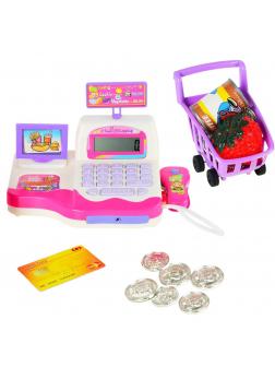 Игровой набор «Кассовый аппарат» с аксессуарами, световыми и звуковыми эффектами / 901