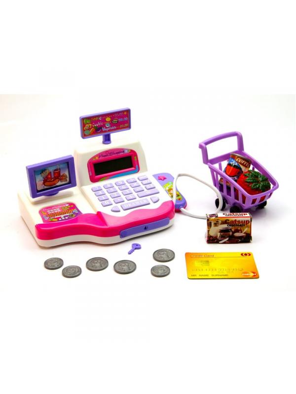 Игровой набор «Кассовый аппарат» с аксессуарами, световыми и звуковыми эффектами / 901