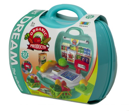 Игровой набор Bowa «‎Касса с корзиной и продуктами» 8314 / 19 предметов