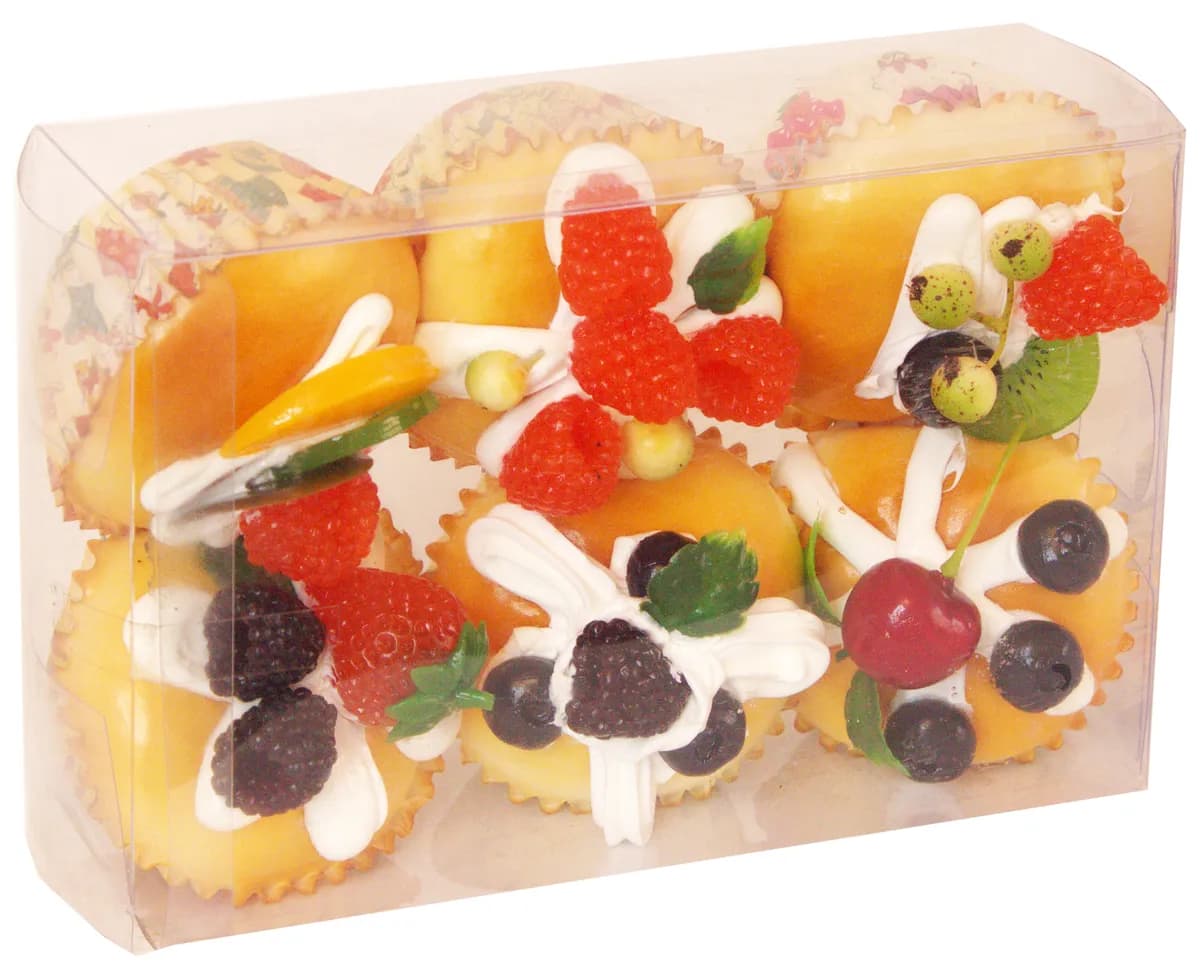 Набор игрушечной еды «Пирожные Тарталетки-корзиночки» 6 шт. / YXD-10