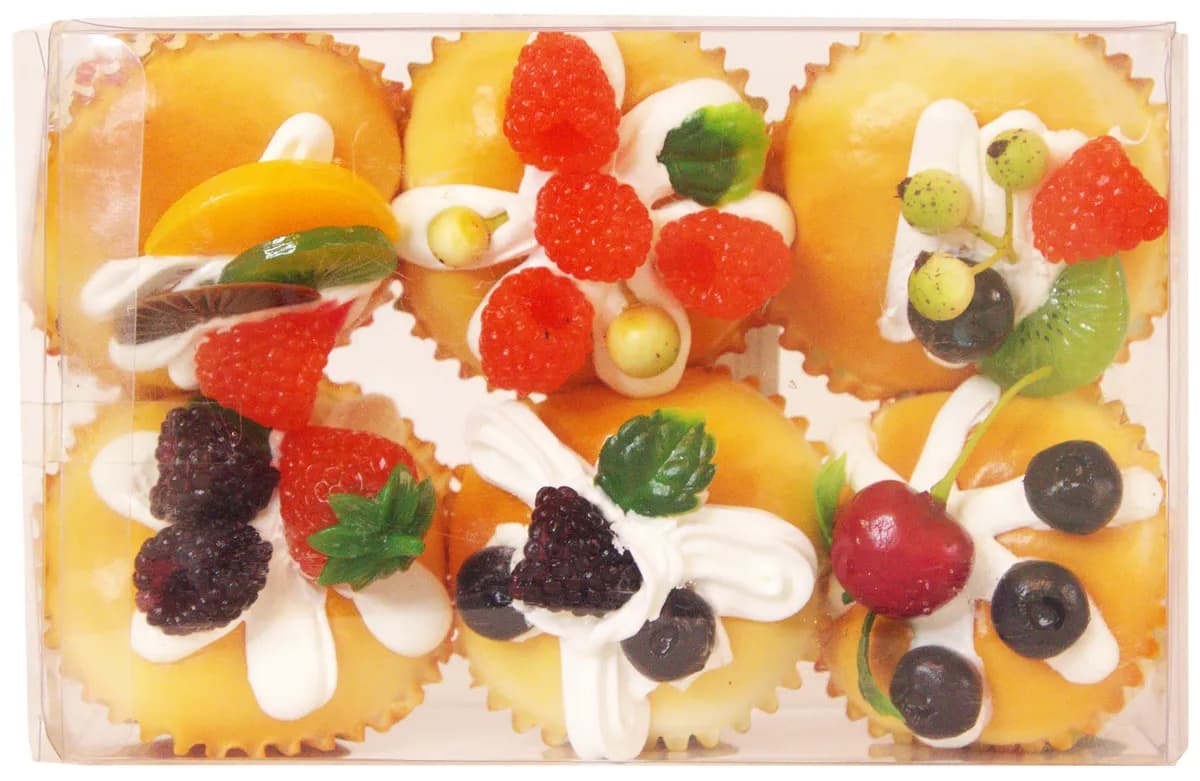 Набор игрушечной еды «Пирожные Тарталетки-корзиночки» 6 шт. / YXD-10