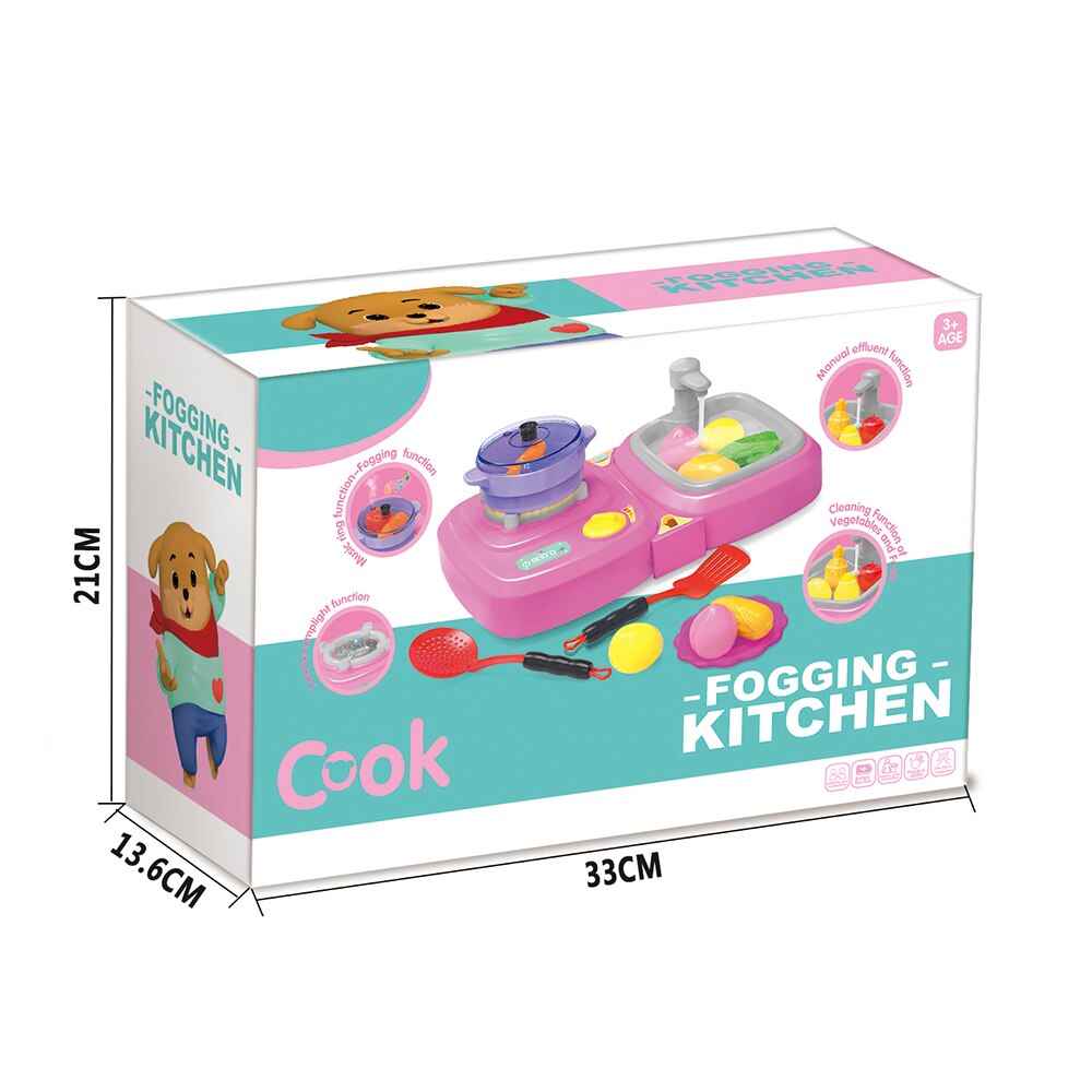 Игровой набор Aolawen «‎Fogging Kitchen» QC-5B, свет, звук / Микс