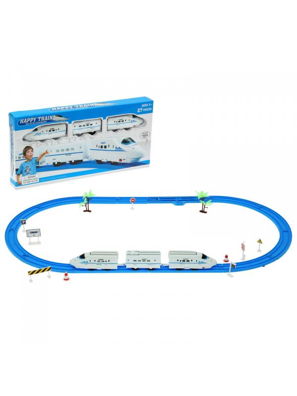 Детский игровой набор «Железная дорога» на батарейках со световыми и звуковыми эффектами / T502-D5029