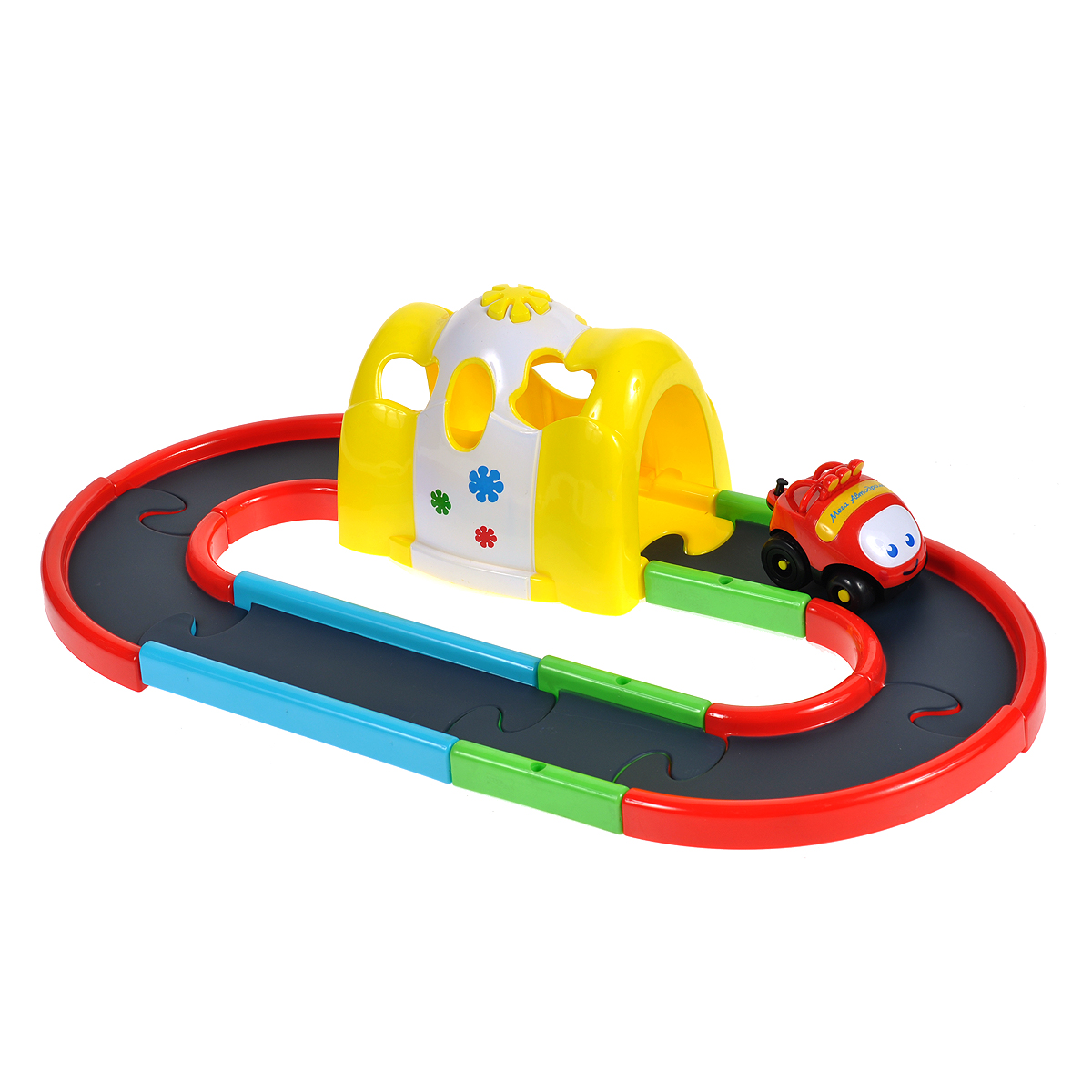 Детский игровой набор супер-трек «Туннель» со звуковыми и световыми эффектами и с машинкой на батарейках / 925856R