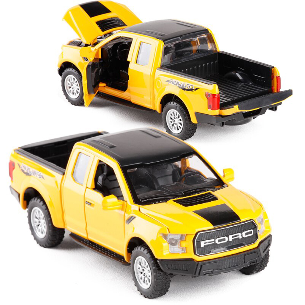 Металлическая машинка Mini Auto 1:32 «Ford F-150 Raptor» 32128 инерционная, свет, звук / Микс
