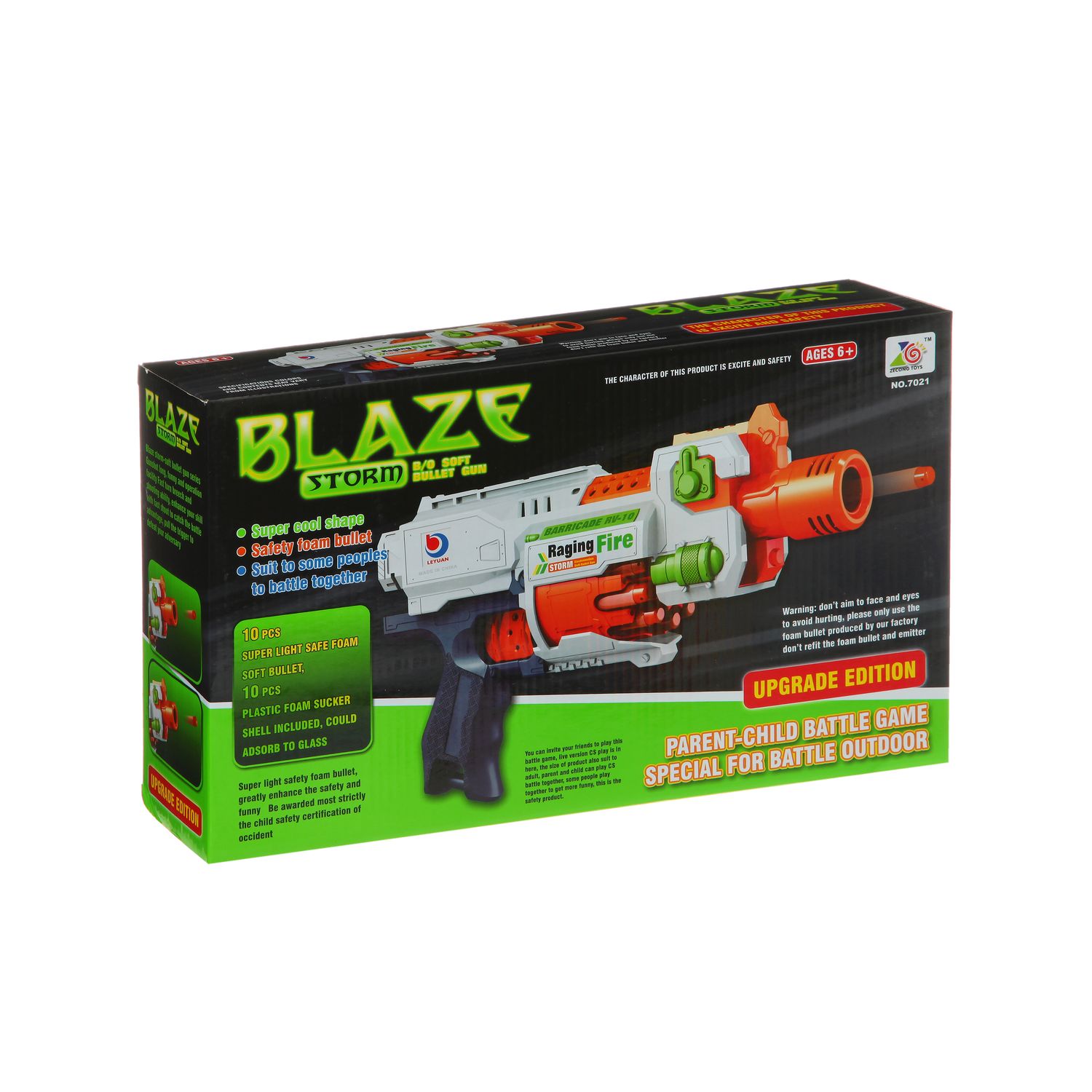 Пистолет-бластер «Blaze Storm» с мягкими пулями 20 шт. / 7021