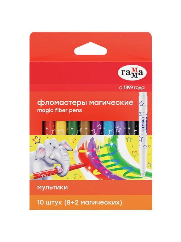 Фломастеры Гамма Мультики 16 цветов магические