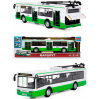 Инерционный троллейбус Play Smart 1:43 ЛиАЗ-5292» 28 см. 9690-A Маршрут Зеленый