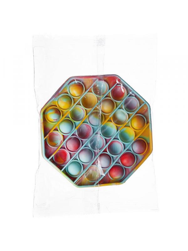 Игрушка-антистресс Junfa Бесконечные мраморные шарики-пупырки в форме восьмиугольника