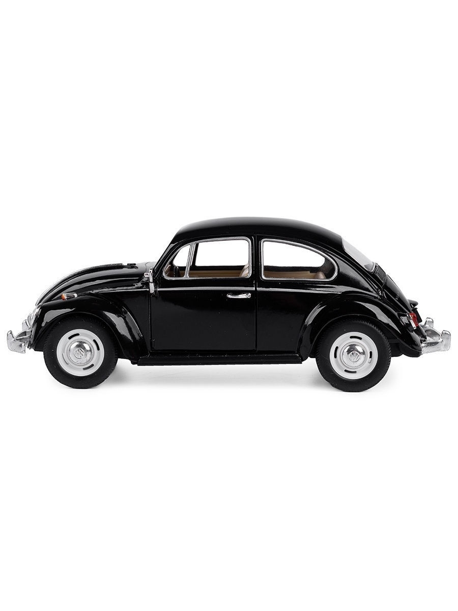 Металлическая машинка Kinsmart 1:24 «1967 Volkswagen Classical Beetle» KT7002D инерционная / Черный