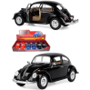 Металлическая машинка Kinsmart 1:24 «1967 Volkswagen Classical Beetle» KT7002D инерционная / Черный