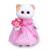 Мягкая игрушка BUDI BASA Кошка Ли-Ли в розовом платье 24 см