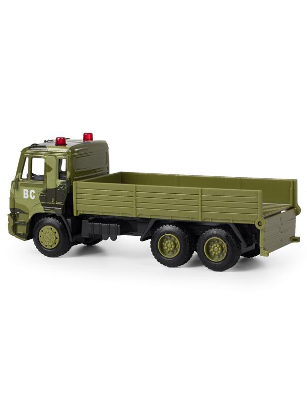 Грузовик инерционный Play Smart 1:54 «Камаз: Военный фургон» 6513B Автопарк / Зеленый