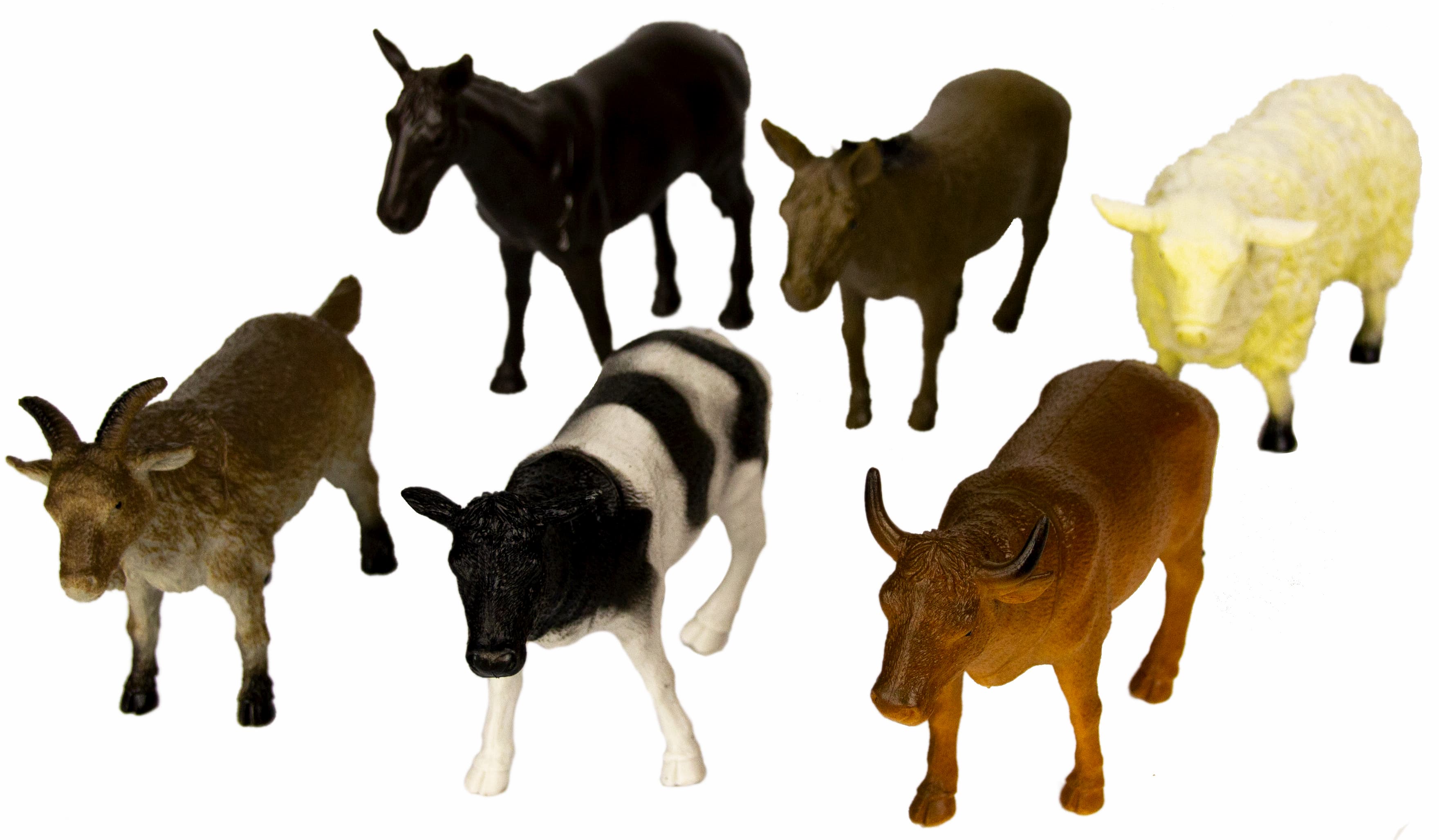 Фигурки животных «Домашние животные с фермы» H616 Farm Animals 14-16 см. / 6 шт.
