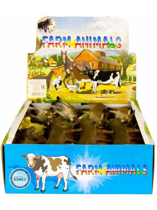 Фигурки животных «Домашние животные с фермы» H616 Farm Animals 14-16 см. / 6 шт.