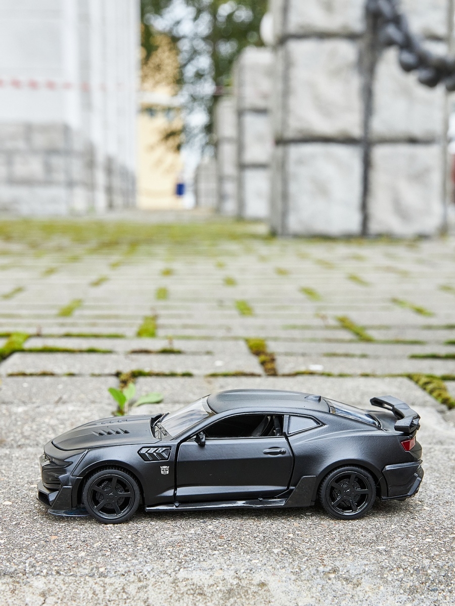 Металлическая машинка Mini Auto 1:32 «Chevrolet Camaro ZL1 2017» 16 см., 3220B инерционная, свет, звук / Черный