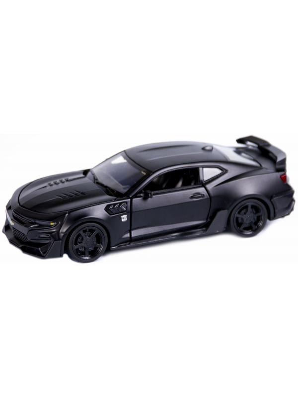 Металлическая машинка Mini Auto 1:32 «Chevrolet Camaro ZL1 2017» 16 см., 3220B инерционная, свет, звук / Черный