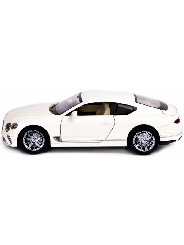 Машинка металлическая XLG 1:24 «Bentley Continental GT» M929J 20 см. инерционная, свет, звук / Белый