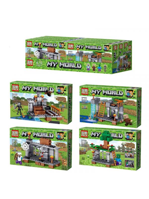 Набор конструкторов «My World» 62301 Minecraft / 4 шт.