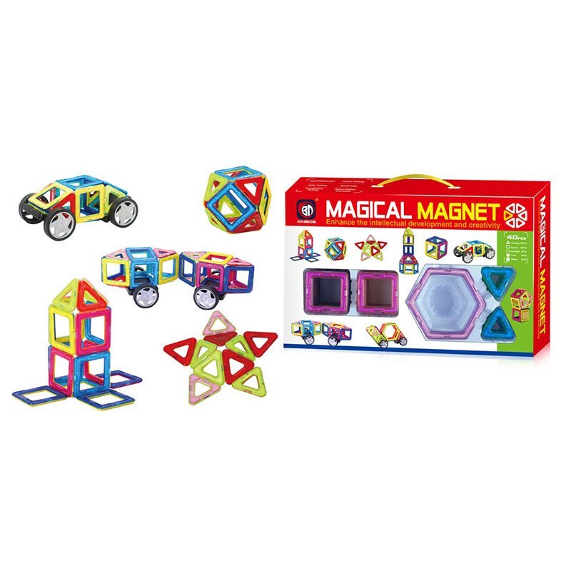 Конструктор магнитный Magical Magnet «Разные фигуры» 702 / 40 деталей