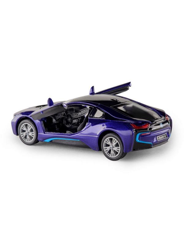 Металлическая машинка Kinsmart 1:36 «BMW i8» KT5379DA инерционная / Фиолетовый