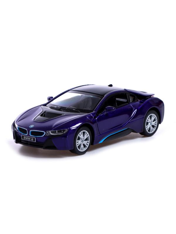 Металлическая машинка Kinsmart 1:36 «BMW i8» KT5379DA инерционная / Фиолетовый