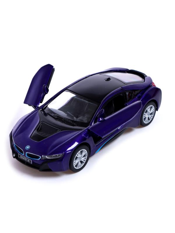 Металлическая машинка Kinsmart 1:36 «BMW i8» KT5379DA инерционная / Фиолетовый