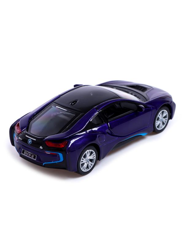 Металлическая машинка Kinsmart 1:36 «BMW i8» KT5379DA инерционная / Фиолетовый