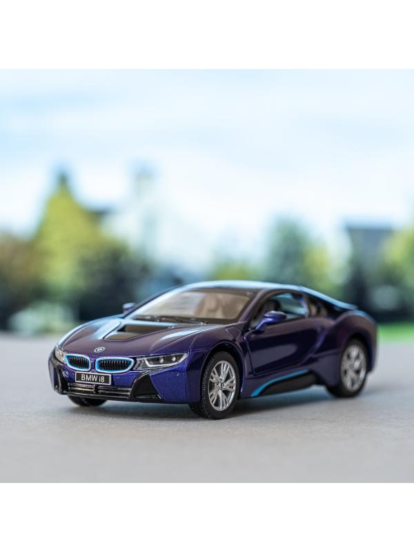 Металлическая машинка Kinsmart 1:36 «BMW i8» KT5379DA инерционная / Фиолетовый