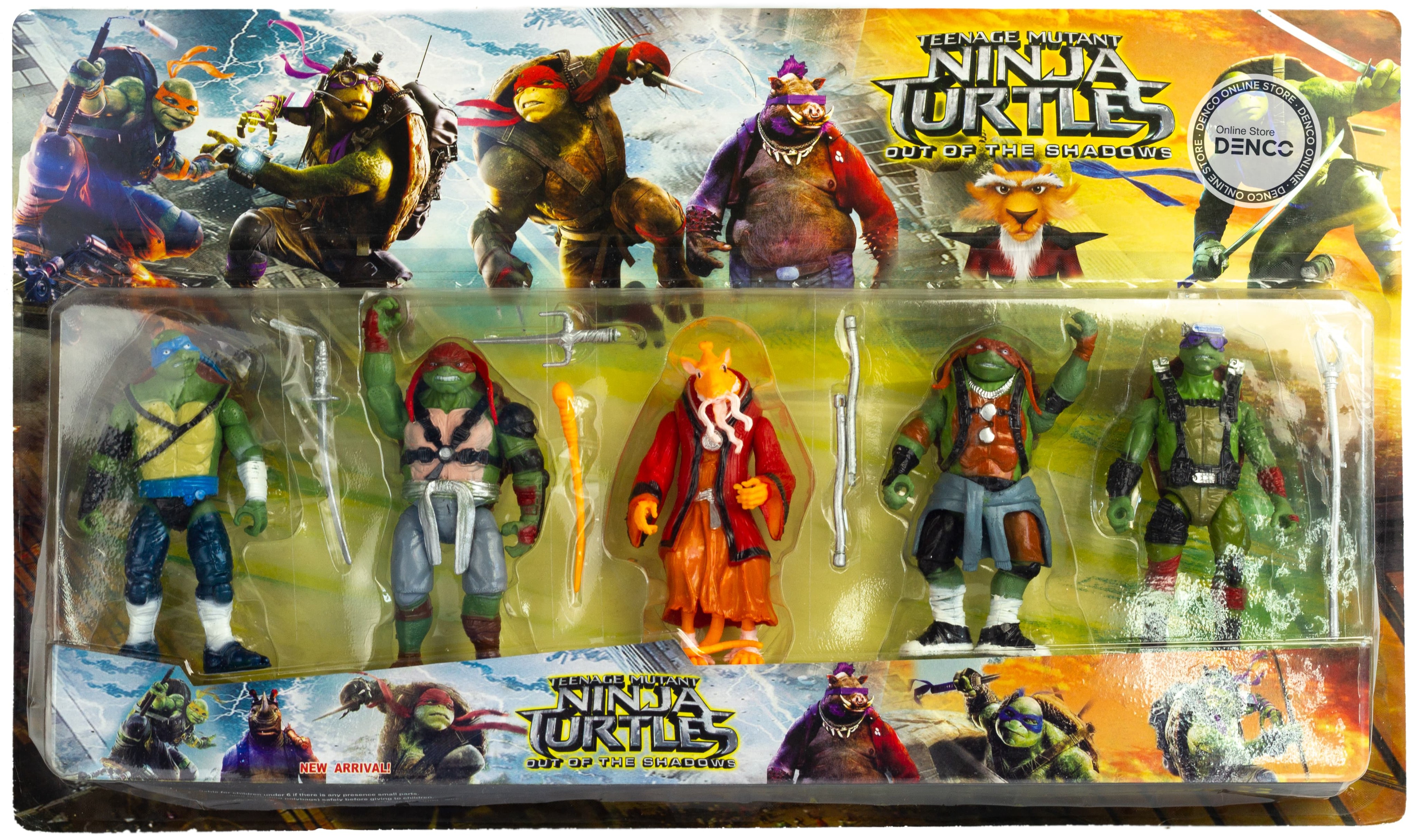 Набор игровых фигурок «Черепашки ниндзя» X5029 / 5 фигурок