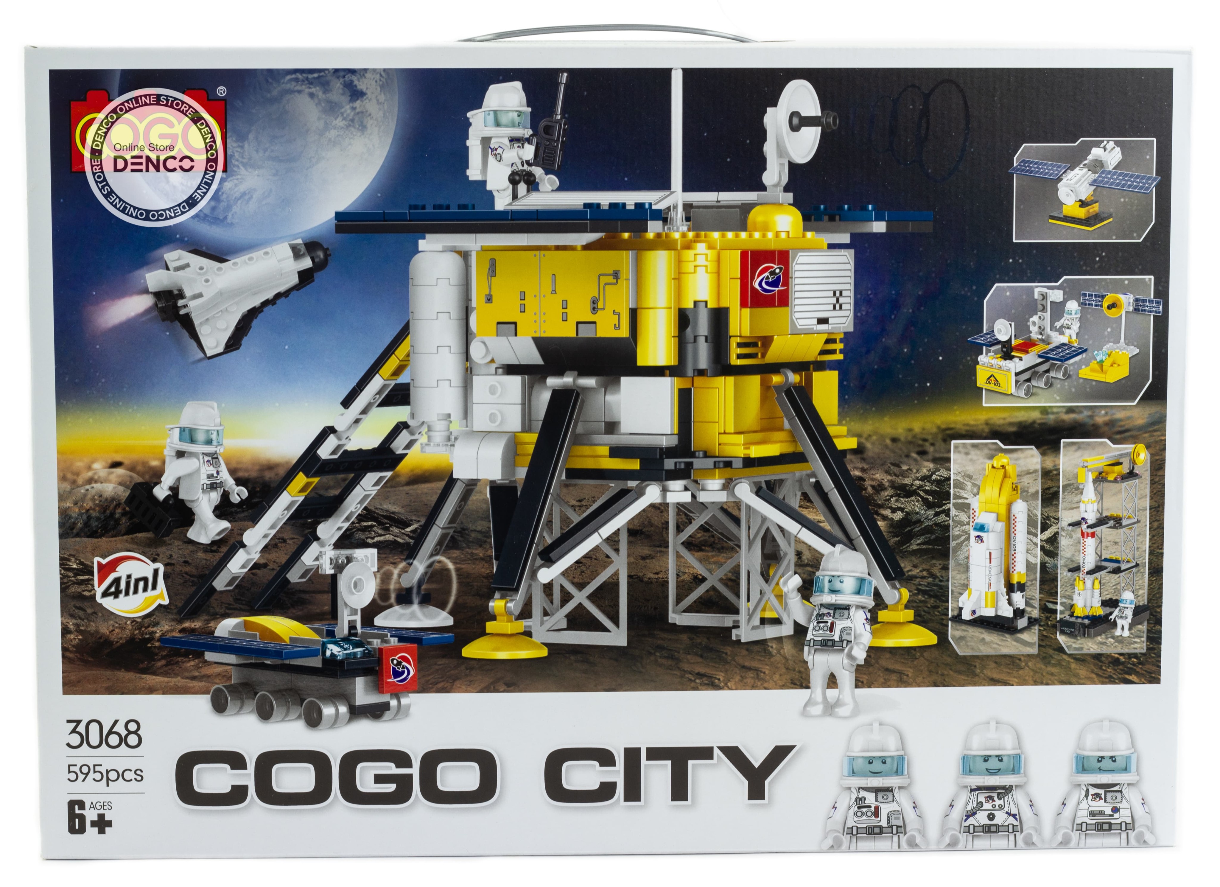 Конструктор Cogo «Лунная станция» 3068 / 595 деталей