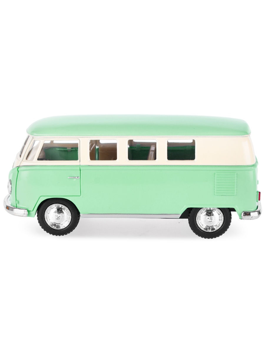 Металлическая машинка Kinsmart 1:32 «1962 Volkswagen Classical Bus (Пастельные цвета)» KT5060DY инерционная / Зеленый