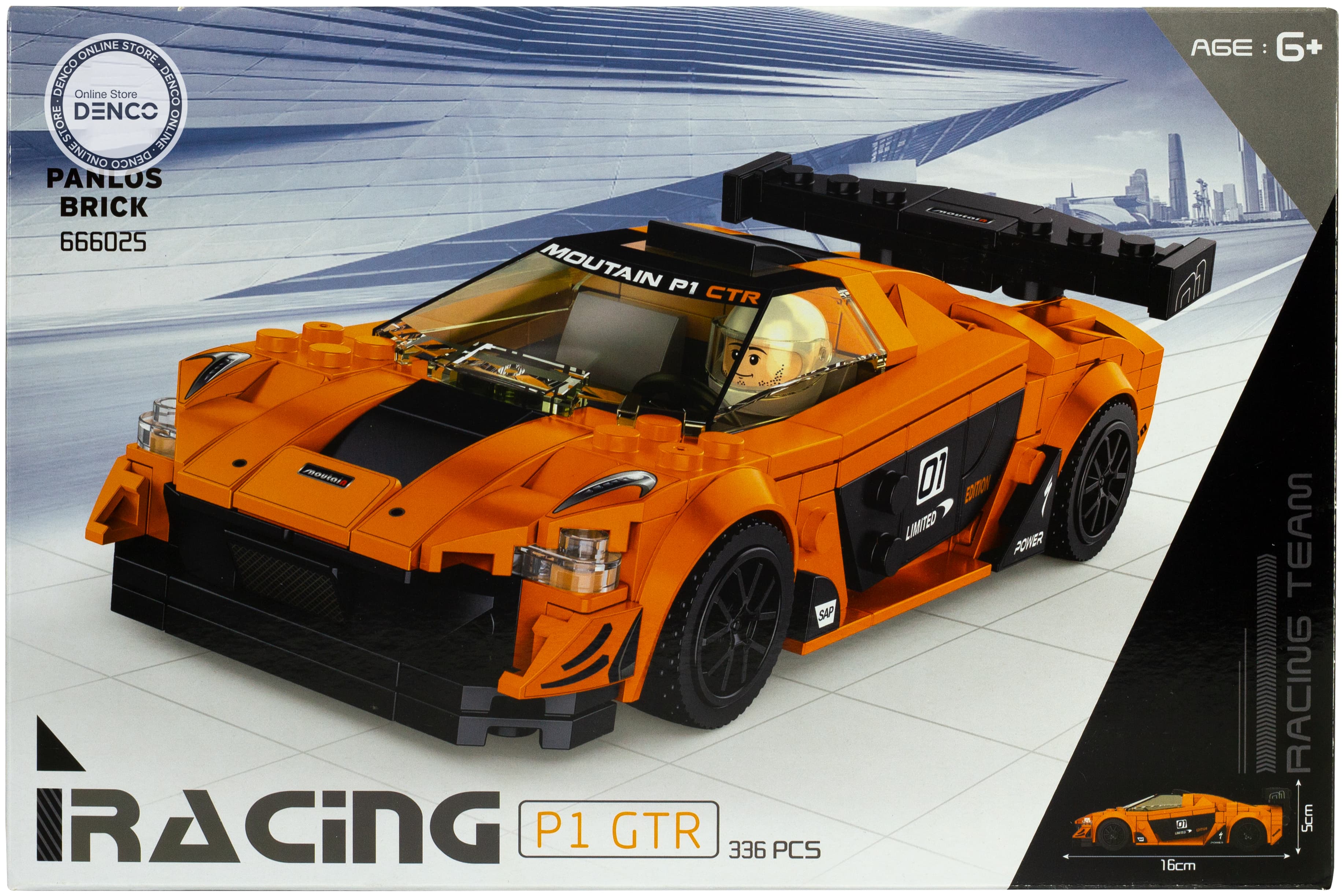 Конструктор Panlos Brick «McLaren P1 GTR» 666025 / 336 деталей