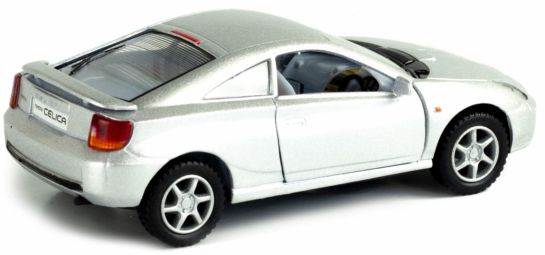 Металлическая машинка Kinsmart 1:34 «Toyota Celica» KT5038D, инерционная / Серый