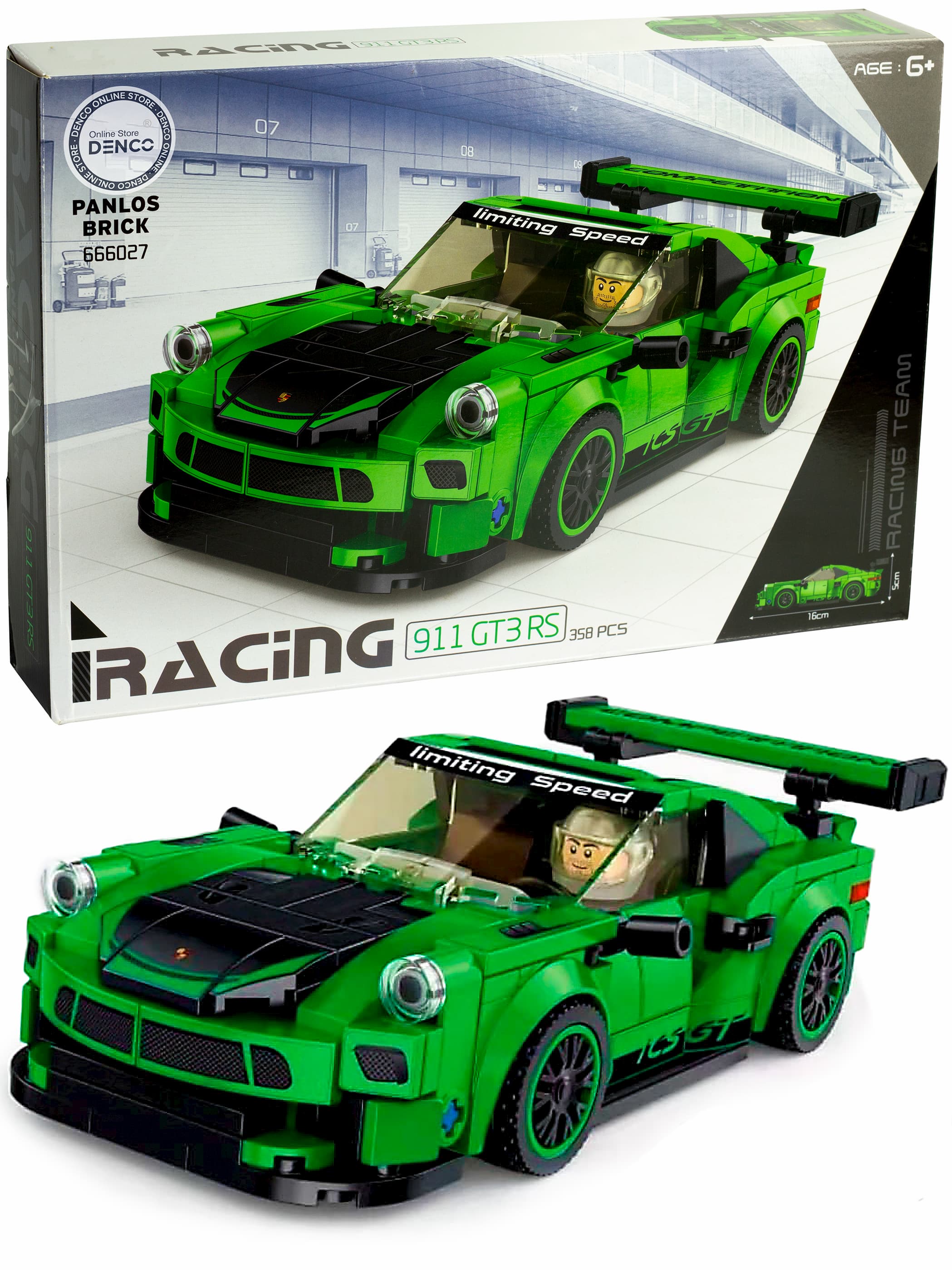 Конструктор Panlos Brick «Автомобиль Porsche 911 GT3 RS» 666027 / 358 деталей