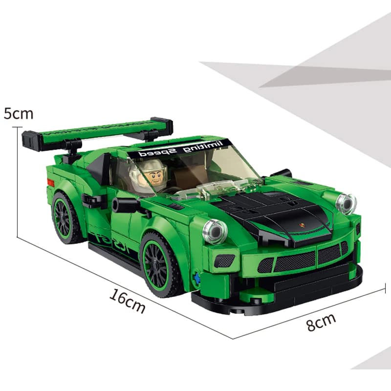 Конструктор Panlos Brick «Автомобиль Porsche 911 GT3 RS» 666027 / 358 деталей