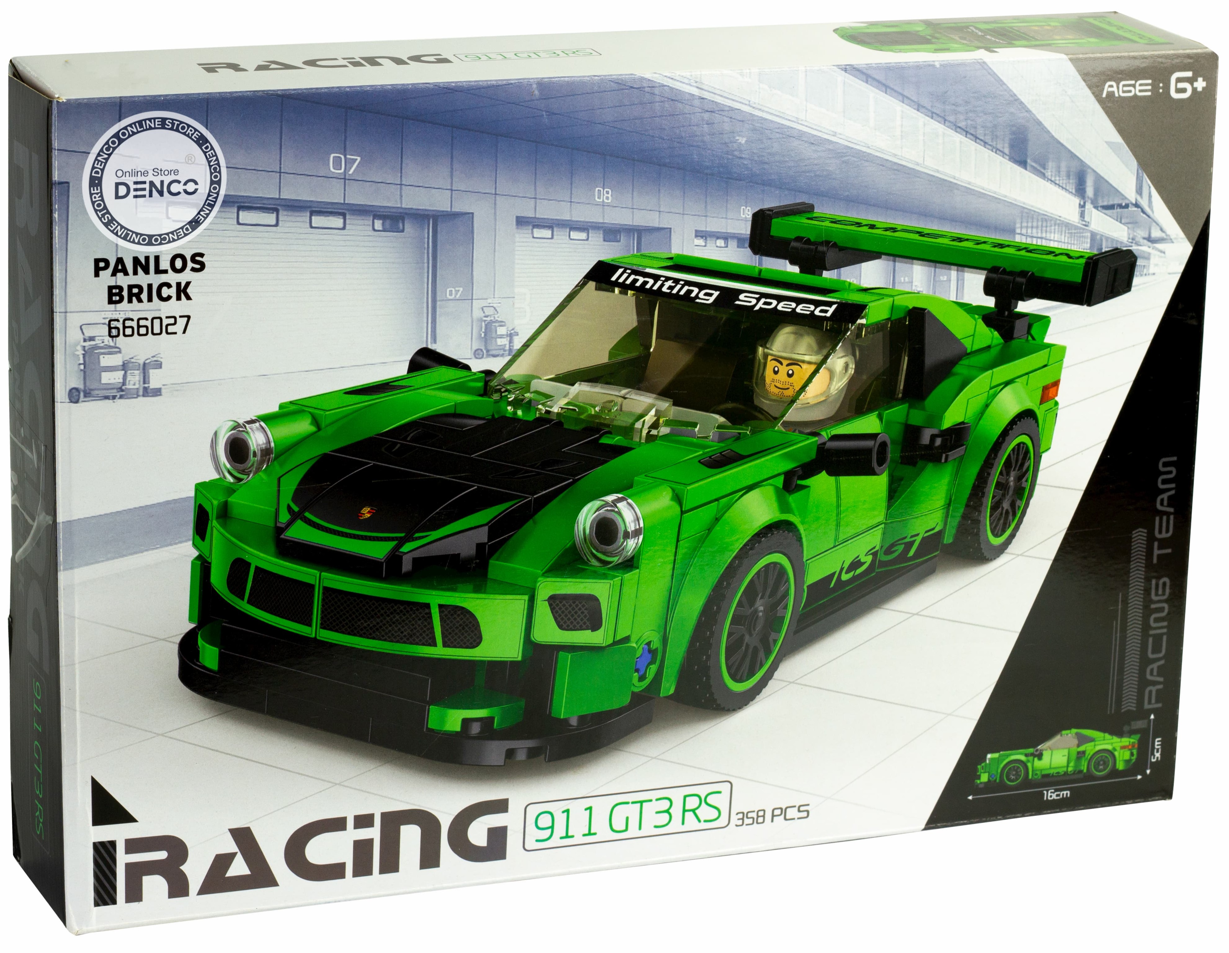 Конструктор Panlos Brick «Автомобиль Porsche 911 GT3 RS» 666027 / 358 деталей