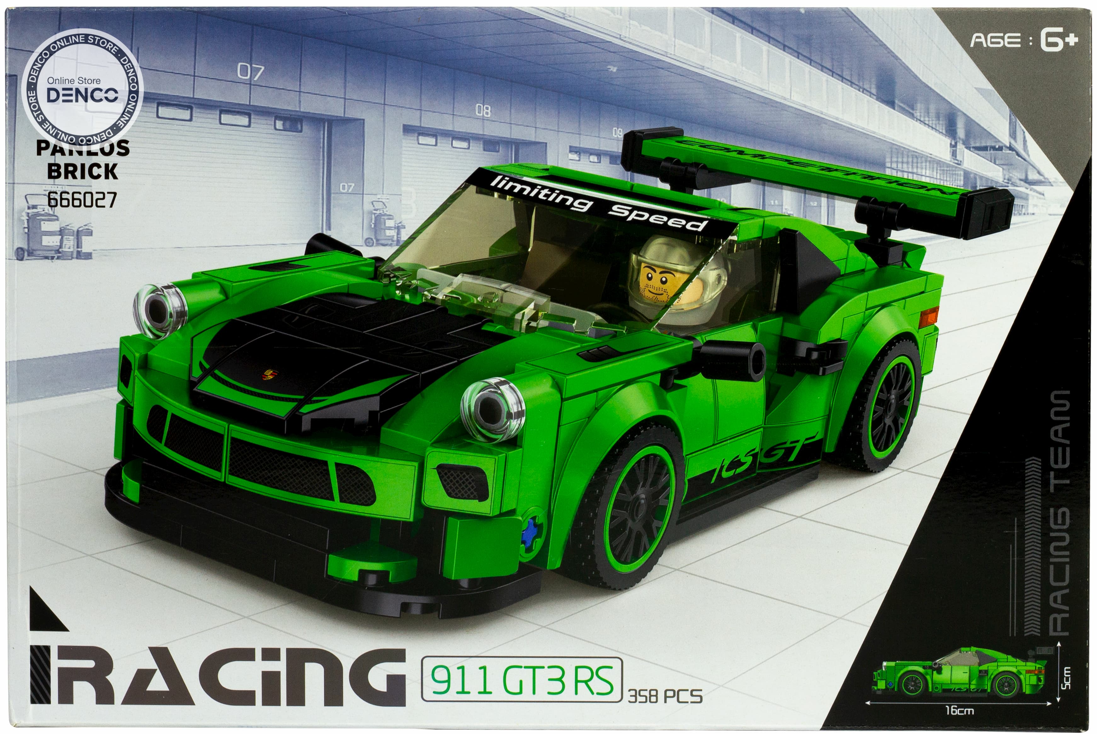 Конструктор Panlos Brick «Автомобиль Porsche 911 GT3 RS» 666027 / 358 деталей