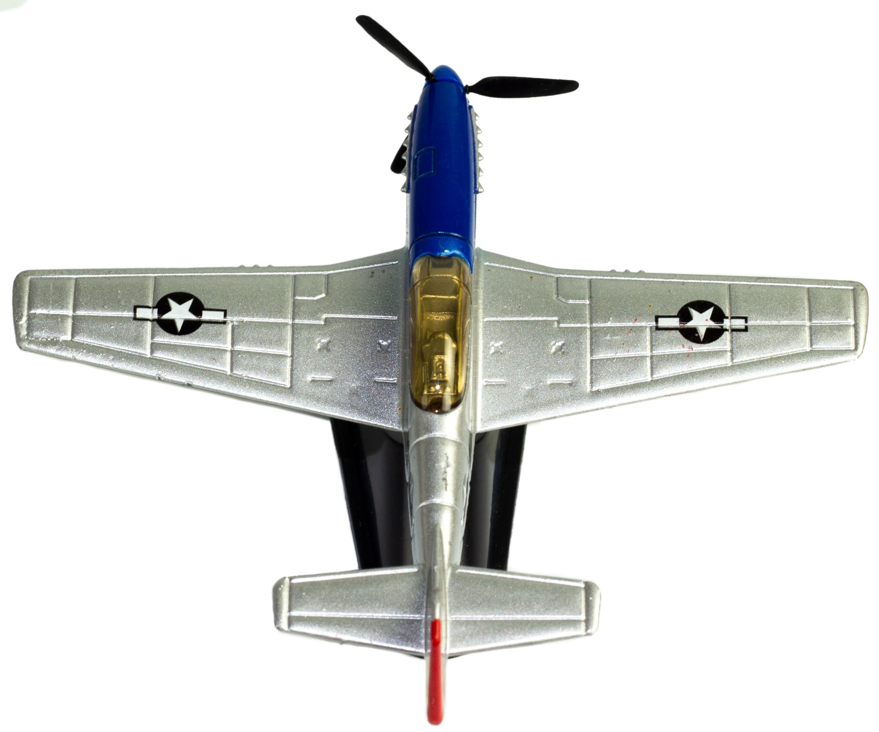 Металлическая модель военного самолета-истребителя Classic Fighter 10 см. F8211012B, винтовой, на подставке / Микс