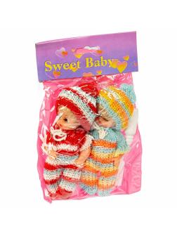 Набор кукол Sweet baby «Близняшки в вязанной одежде» 2 шт. в упаковке Д7522V