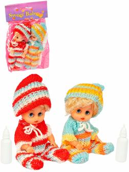 Набор кукол Sweet Baby «Близняшки в вязанной одежде» 2 шт. в упаковке Д7522V