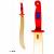 Детский деревянный меч «Сабля. ПИРАТ» 60 см. / Красный